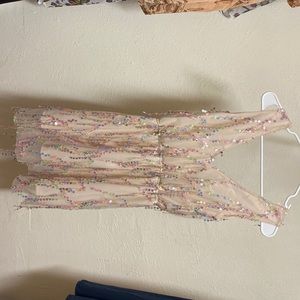 Multicolored sequin dress